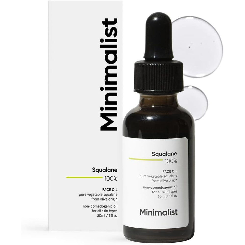Minimalist Squalane 100 Percent Face Oil front view premium hydrating skincare