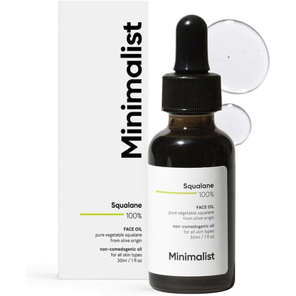 Minimalist Squalane 100 Percent Face Oil front view premium hydrating skincare