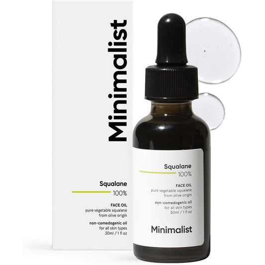 Minimalist Squalane 100 Percent Face Oil front view premium hydrating skincare