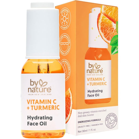 By Nature Brightening and Hydrating Face Oil front view for glowing skin