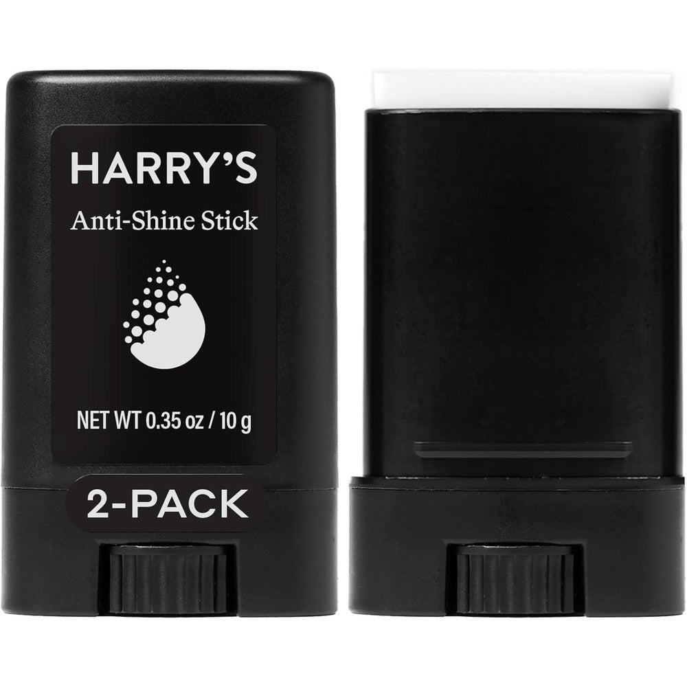 Harry's Anti-Shine Stick for Oily Skin 2 pack front view oil control stick for men