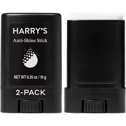 Harry's Anti-Shine Stick for Oily Skin 2 pack front view oil control stick for men