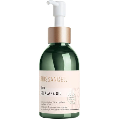 Biossance 100 Percent Squalane Oil front view bottle for weightless facial hydration