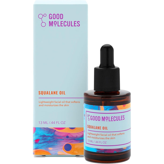 Good Molecules Squalane Oil front view in amber glass bottle