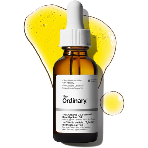 The Ordinary 100% Organic Rosehip Seed Oil for face hydration and radiance