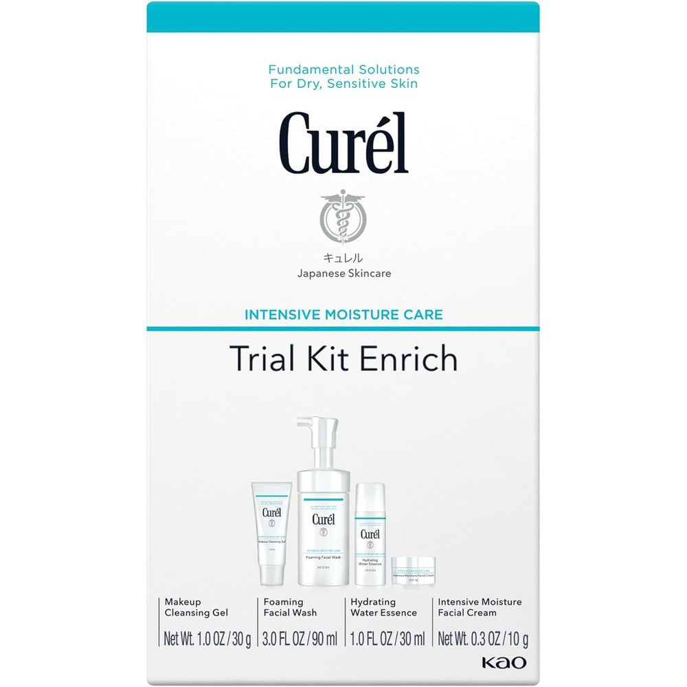 Curel Japanese Skin Care Intensive Moisture Trial Kit front view packaging