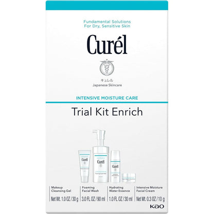 Curel Japanese Skin Care Intensive Moisture Trial Kit front view packaging