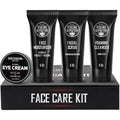 Viking Revolution men's facial skin care kit front view bottles and tubes