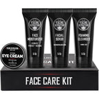 Viking Revolution men's facial skin care kit front view bottles and tubes
