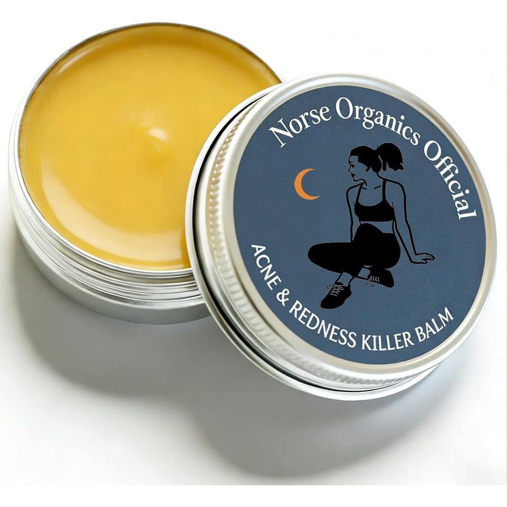 Norse Organics Acne & Redness Killer balm front view bottle