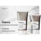The Ordinary Daily Set three piece skincare kit for complete routine