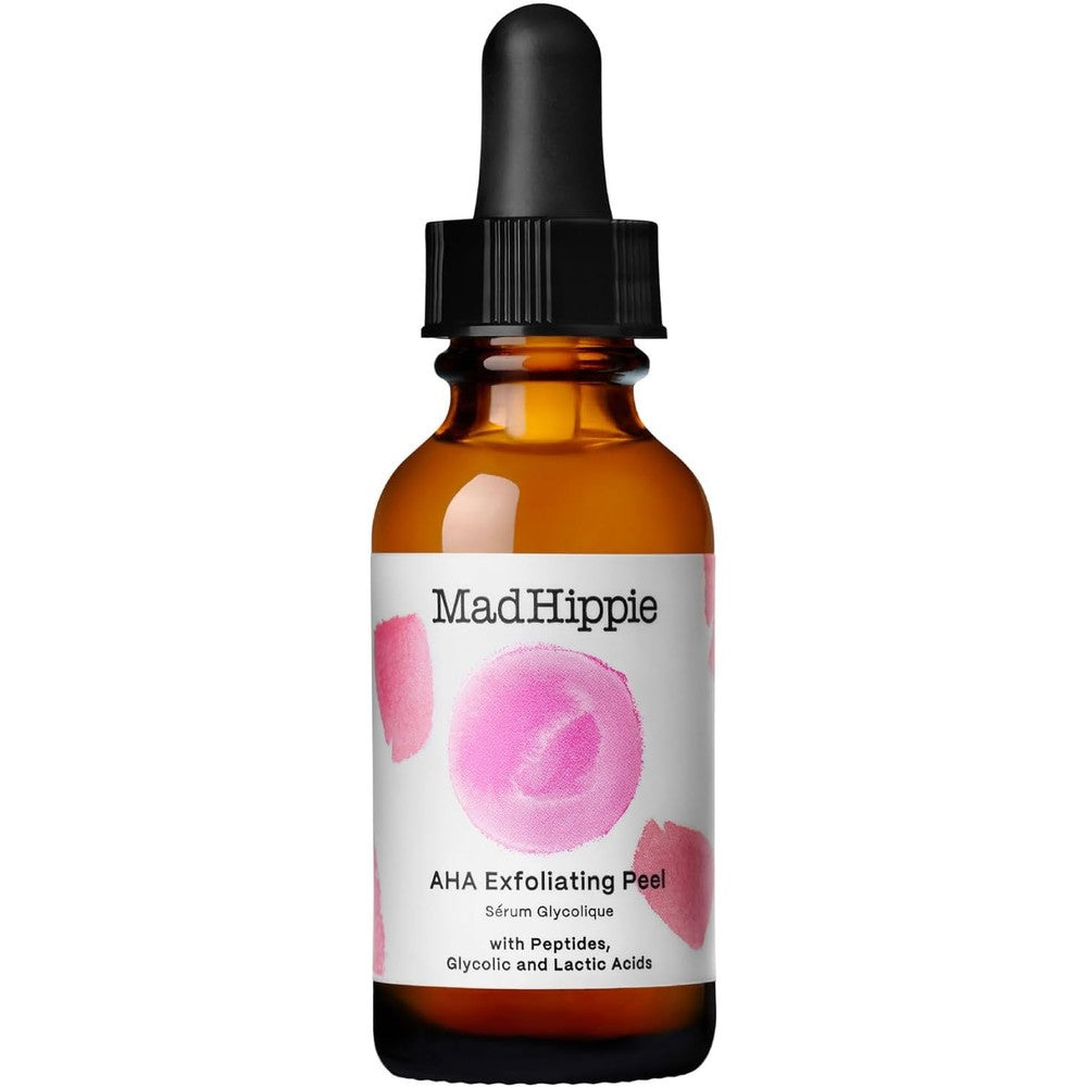 Mad Hippie Alpha Hydroxy Acid Exfoliating Peel front view overnight brightening serum packaging