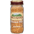 Spice Islands orange peel jar front view showing label and size