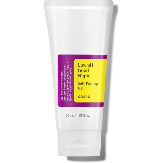 COSRX Low pH Good Night Soft Peeling Gel 120ml tube for mild facial exfoliation