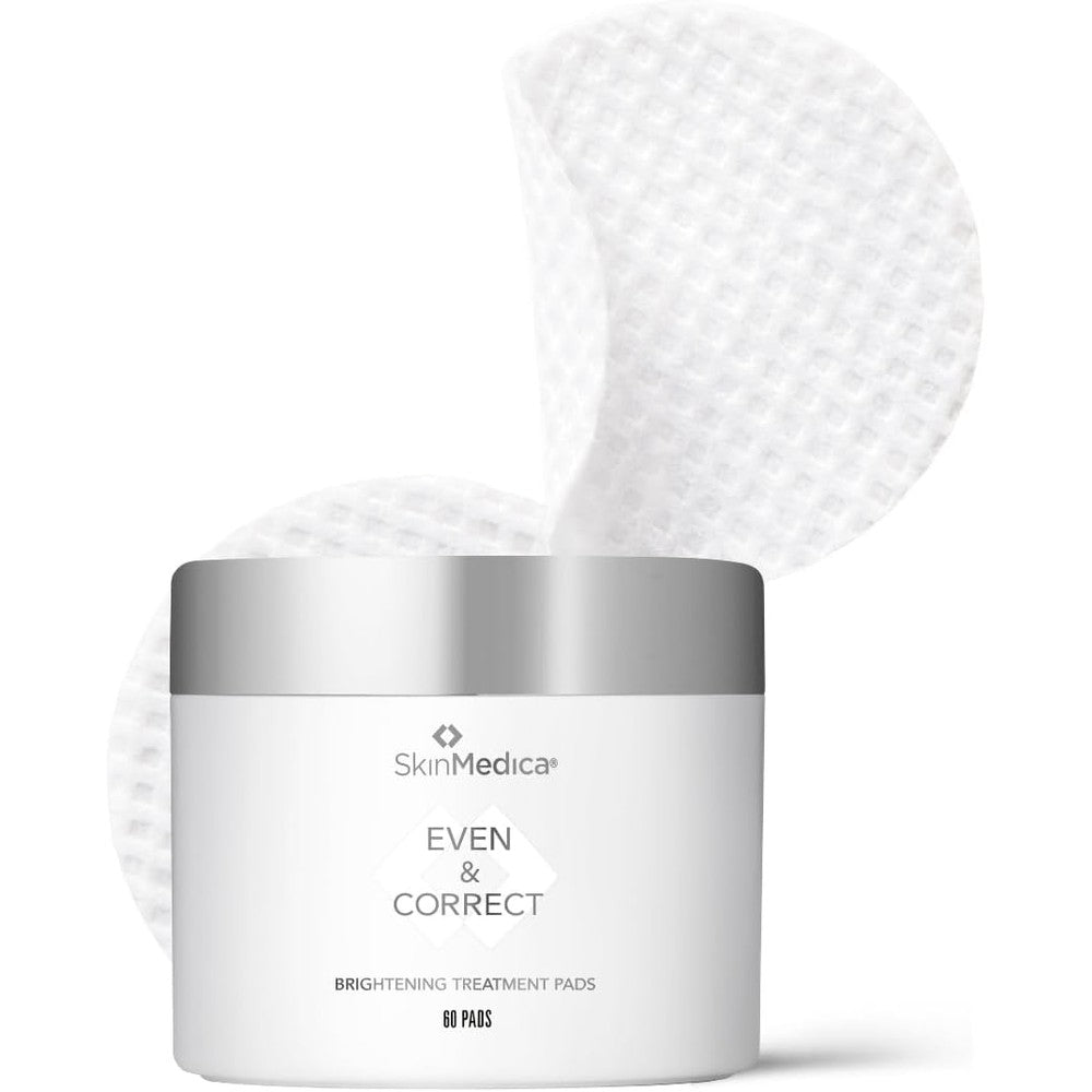 SkinMedica Even and Correct Brightening Treatment Pads front view of sixty count container on white background