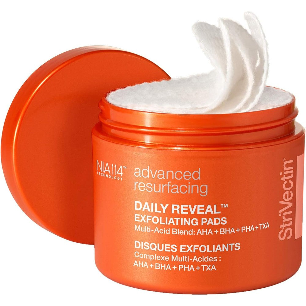 StriVectin Daily Reveal Face Exfoliating Treatment Pads front view container