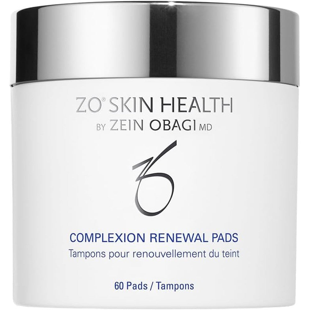 ZO Skin Health Complexion Renewal Pads 60 Count front view exfoliating facial treatment jar