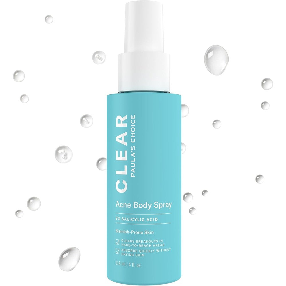 Paula's Choice CLEAR Exfoliating Back and Body Acne Spray front view bottle