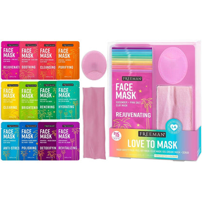 Freeman Love To Mask 14 Piece Variety Pack front view
