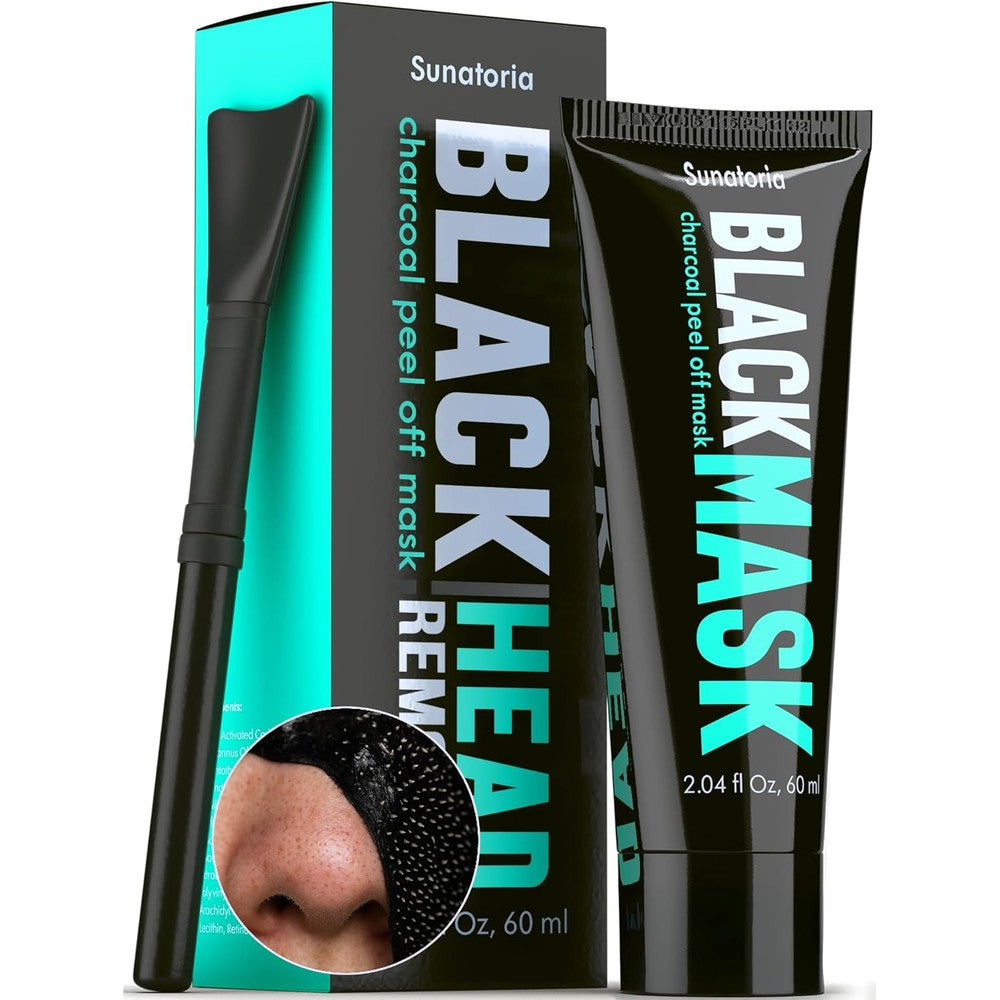 Sunatoria Activated Charcoal Peel Off Mask For Deep Pore Cleansing And Blackhead Removal For Oily And Combination Skin 2.04 Fluid Ounces - Image 1