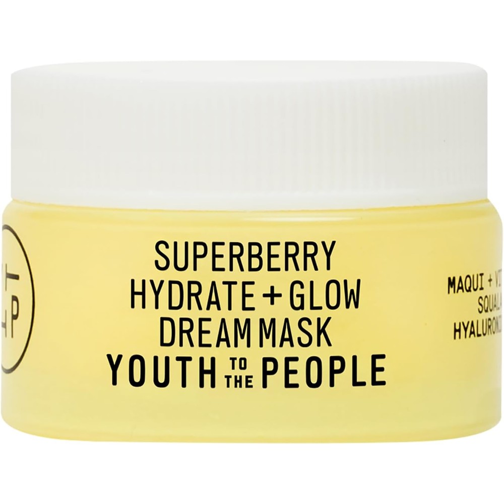 Youth To The People Superberry Hydrate And Glow Dream Mask Overnight Facial Moisturizer With Hyaluronic Acid And Vitamin C 59 Milliliters - Image 1