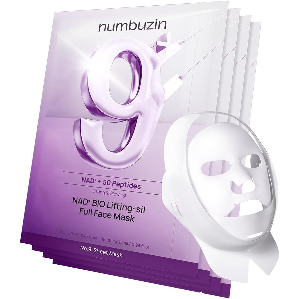 Numbuzin Number 9 NAD Plus Bio Lifting Full Face Mask front packaging