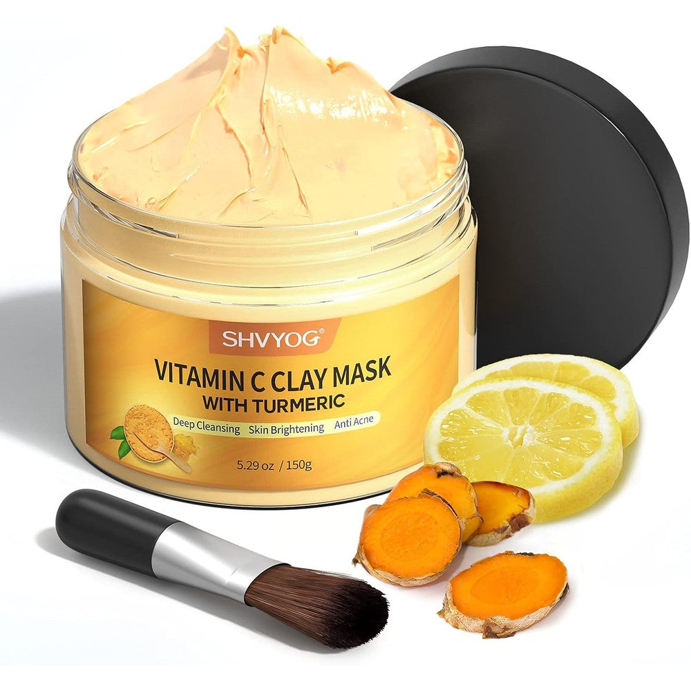 SHVYOG Turmeric Vitamin C Clay Mask front view