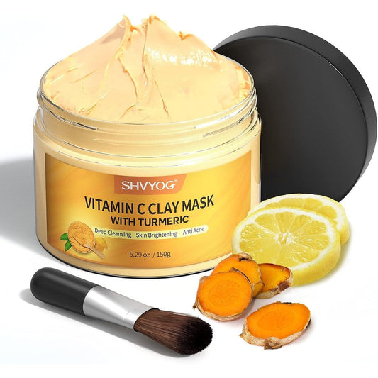 SHVYOG Turmeric Vitamin C Clay Mask front view