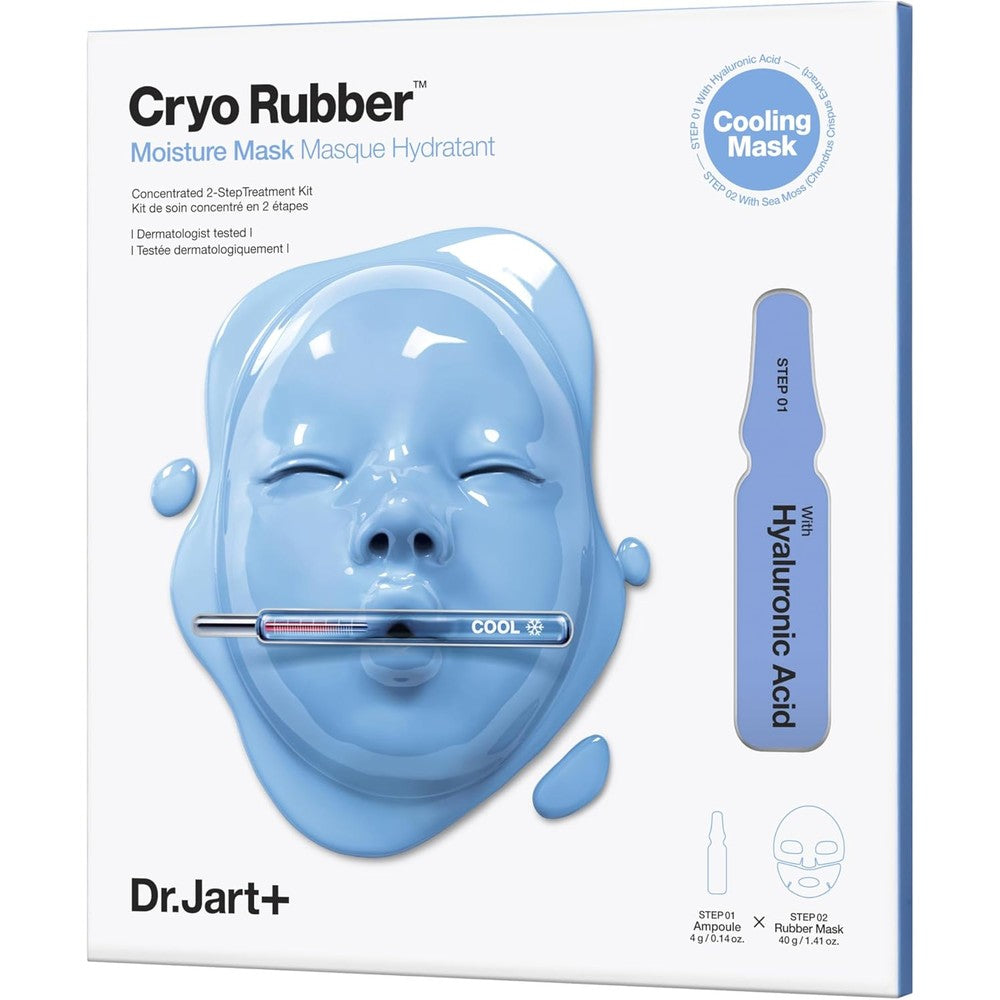 Dr.Jart+ Cryo Rubber Cooling Face Mask blue packaging front view.