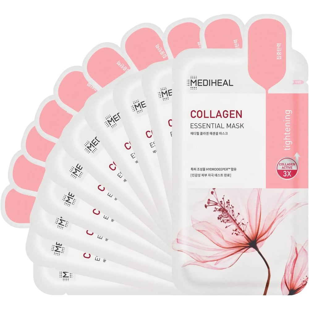 Mediheal Collagen Essential Face Mask 10 pack front view