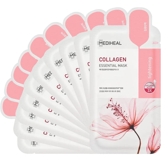 Mediheal Collagen Essential Face Mask 10 pack front view