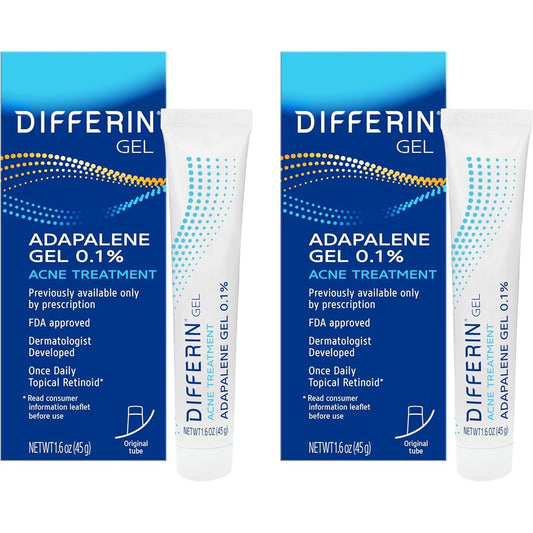Differin Acne Treatment Gel 0.1% Adapalene front view