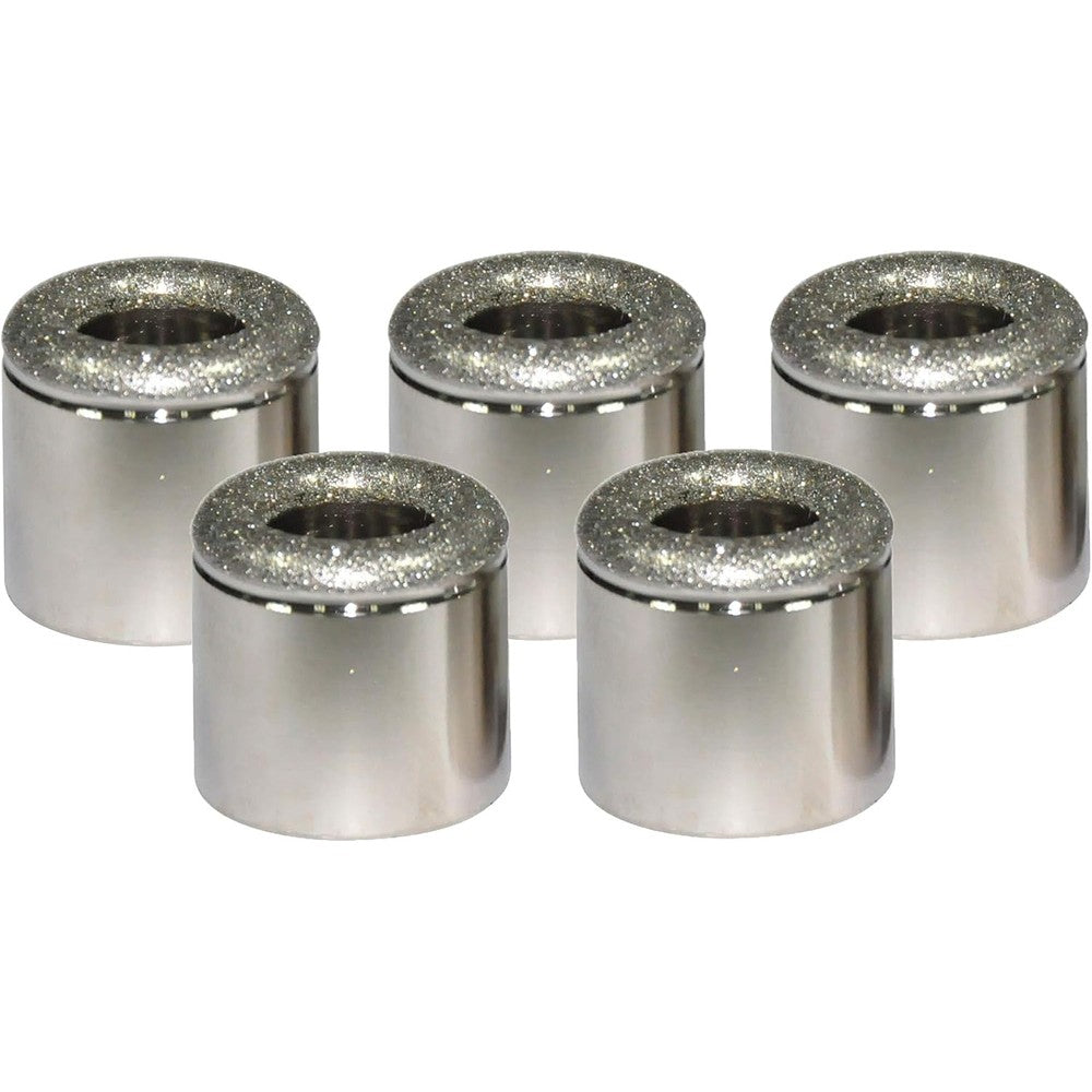 USonline911 Diamond Microdermabrasion Replacement Tips front view showing five stainless steel tips and cotton filters bundle for professional skin exfoliation.