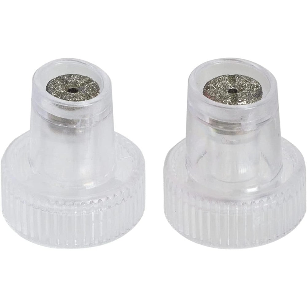 Elitzia hydro dermabrasion replacement tips front view showcasing the spiral design for salon facial machines.