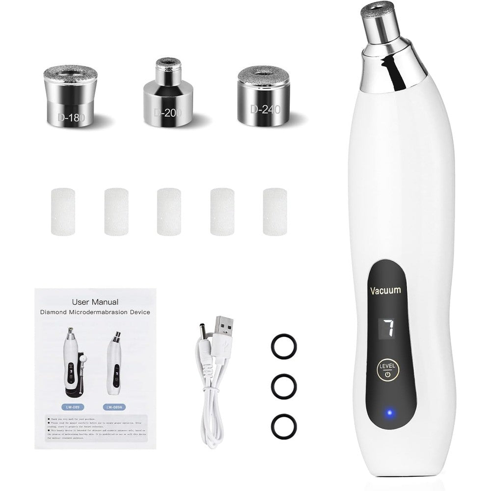 IeBilif Diamond Microdermabrasion Machine front view showing suction controls.