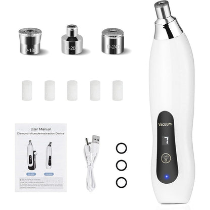 IeBilif Diamond Microdermabrasion Machine front view showing suction controls.