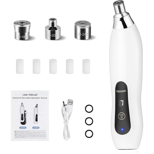 IeBilif Diamond Microdermabrasion Machine front view showing suction controls.