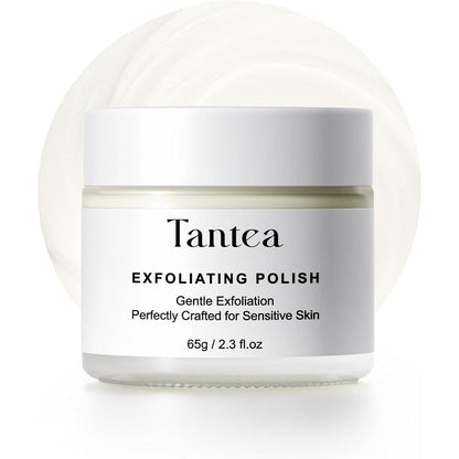 Tantea Microdermabrasion Facial Scrub front view jar on clean backdrop