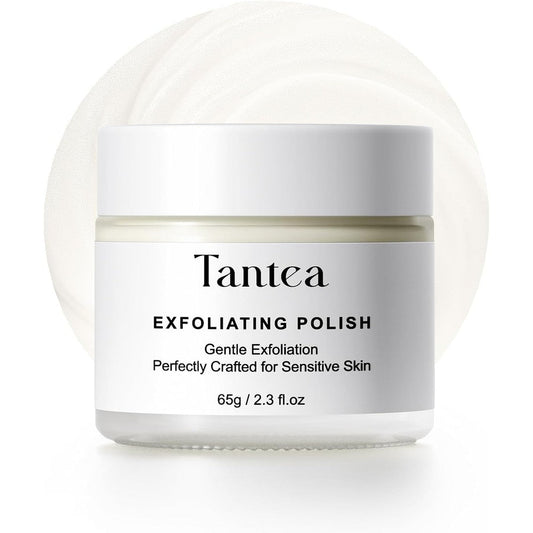 Tantea Microdermabrasion Facial Scrub front view jar on clean backdrop
