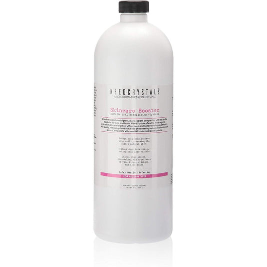 NeedCrystals Microdermabrasion Crystals four pounds front view jar of professional exfoliating powder