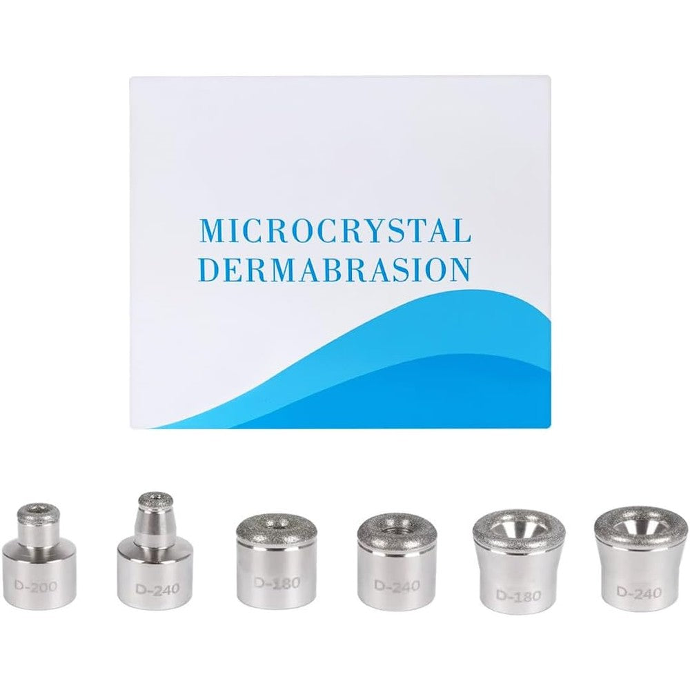 Yosoo Health Gear Diamond Dermabrasion Head kit front view showing six replacement tips
