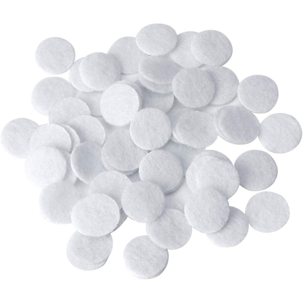 TopDirect microdermabrasion cotton filters front view showing the bulk pack of round white replacement pads.