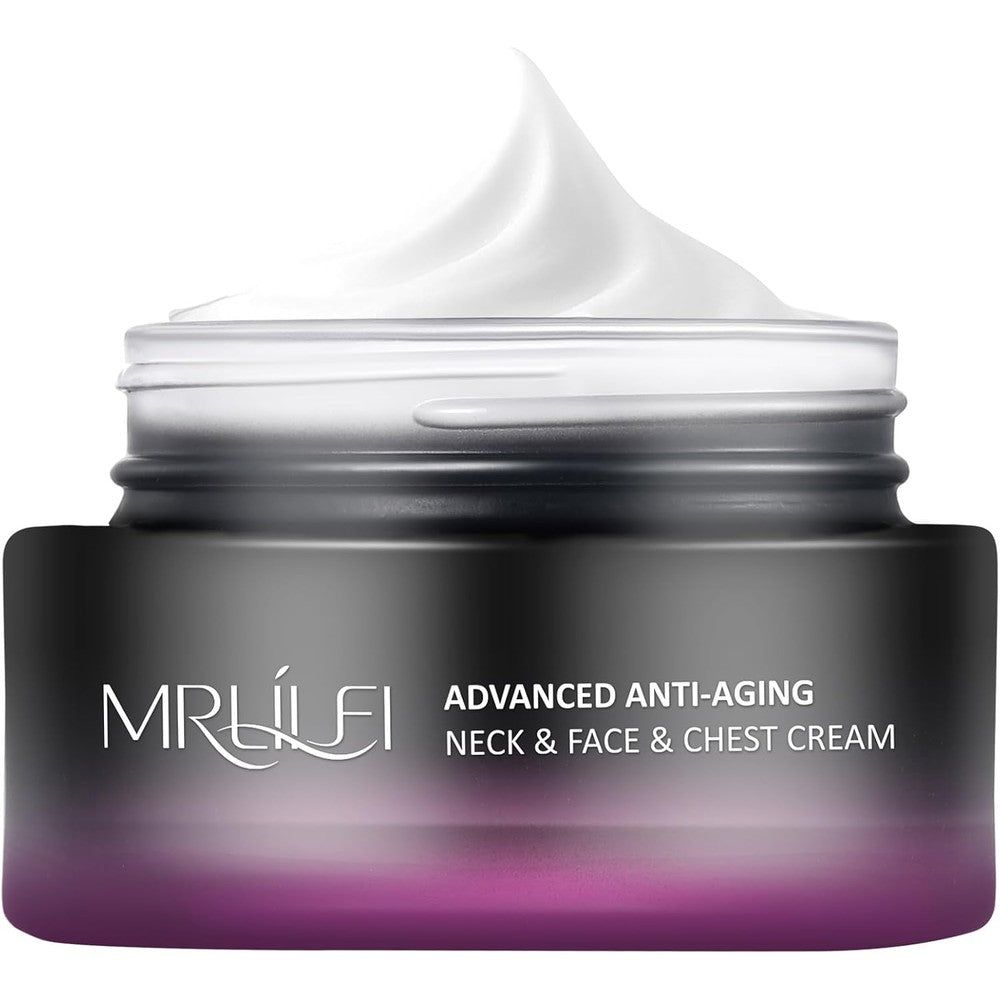 Mrlilei advanced anti aging neck cream front view jar