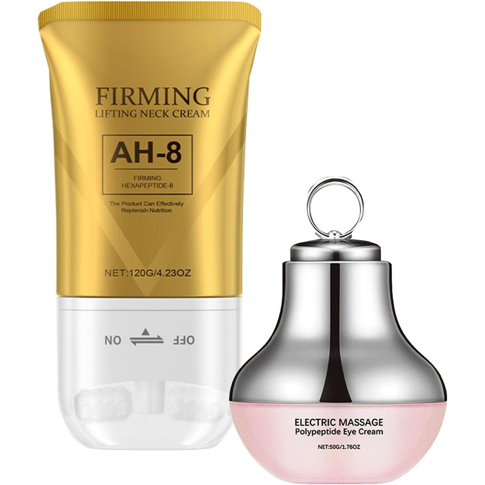 Jonurmafy AH-8 Neck and Eye Cream Set with electric massager front view