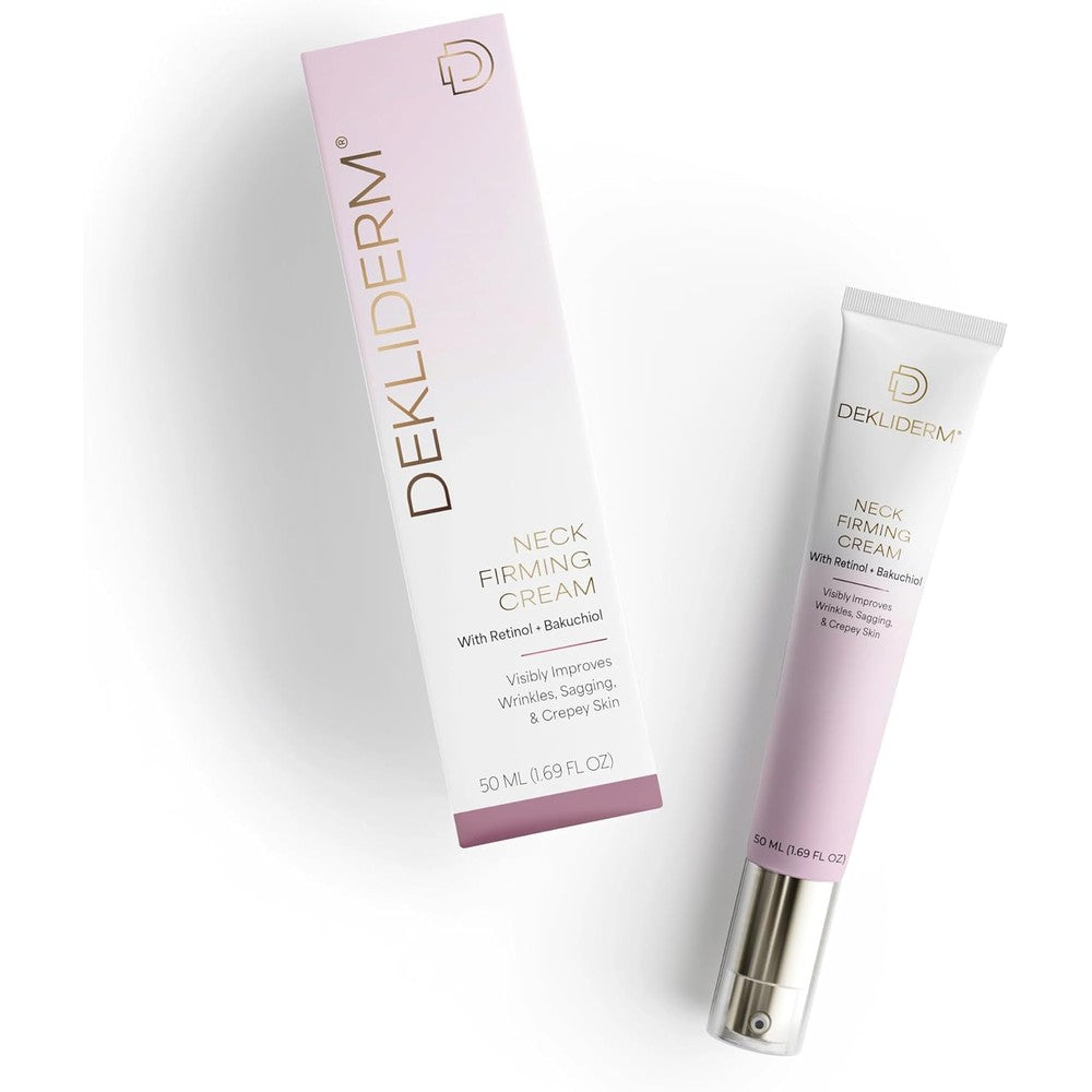 Dekliderm Neck Firming Cream bottle and packaging front view
