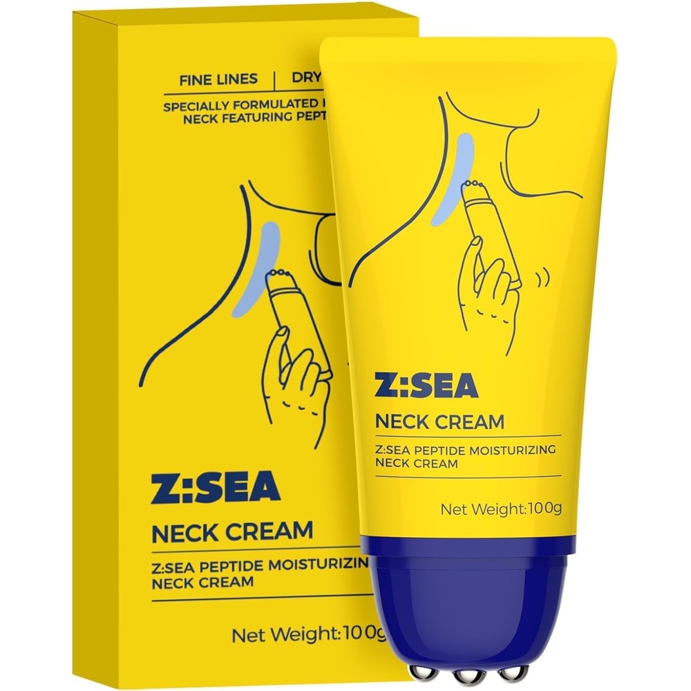 Z:SEA Neck Firming Cream with Roller bottle front view