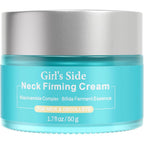 ElySeoul neck firming cream front view in teal jar