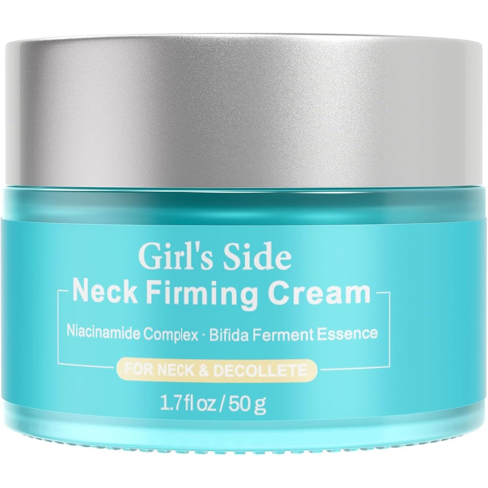 Girl's Side Neck Firming Cream 1.7 fluid ounce jar front view for premium anti-aging skincare.