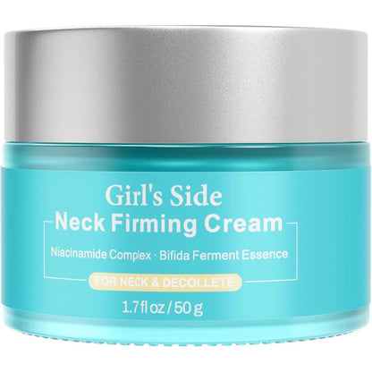 Girl's Side Neck Firming Cream 1.7 fluid ounce jar front view for premium anti-aging skincare.