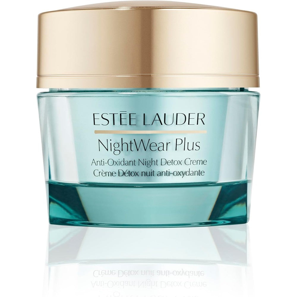Estée Lauder NightWear Plus Anti-Oxidant Night Detox Cream front view jar packaging